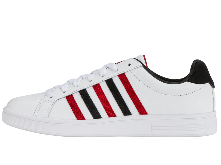 07011-146-M | COURT TIEBREAK | WHITE/JESTER RED/BLACK