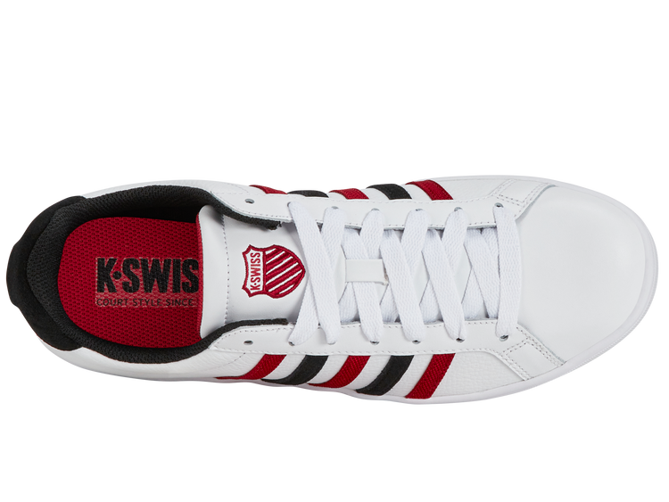 07011-146-M | COURT TIEBREAK | WHITE/JESTER RED/BLACK