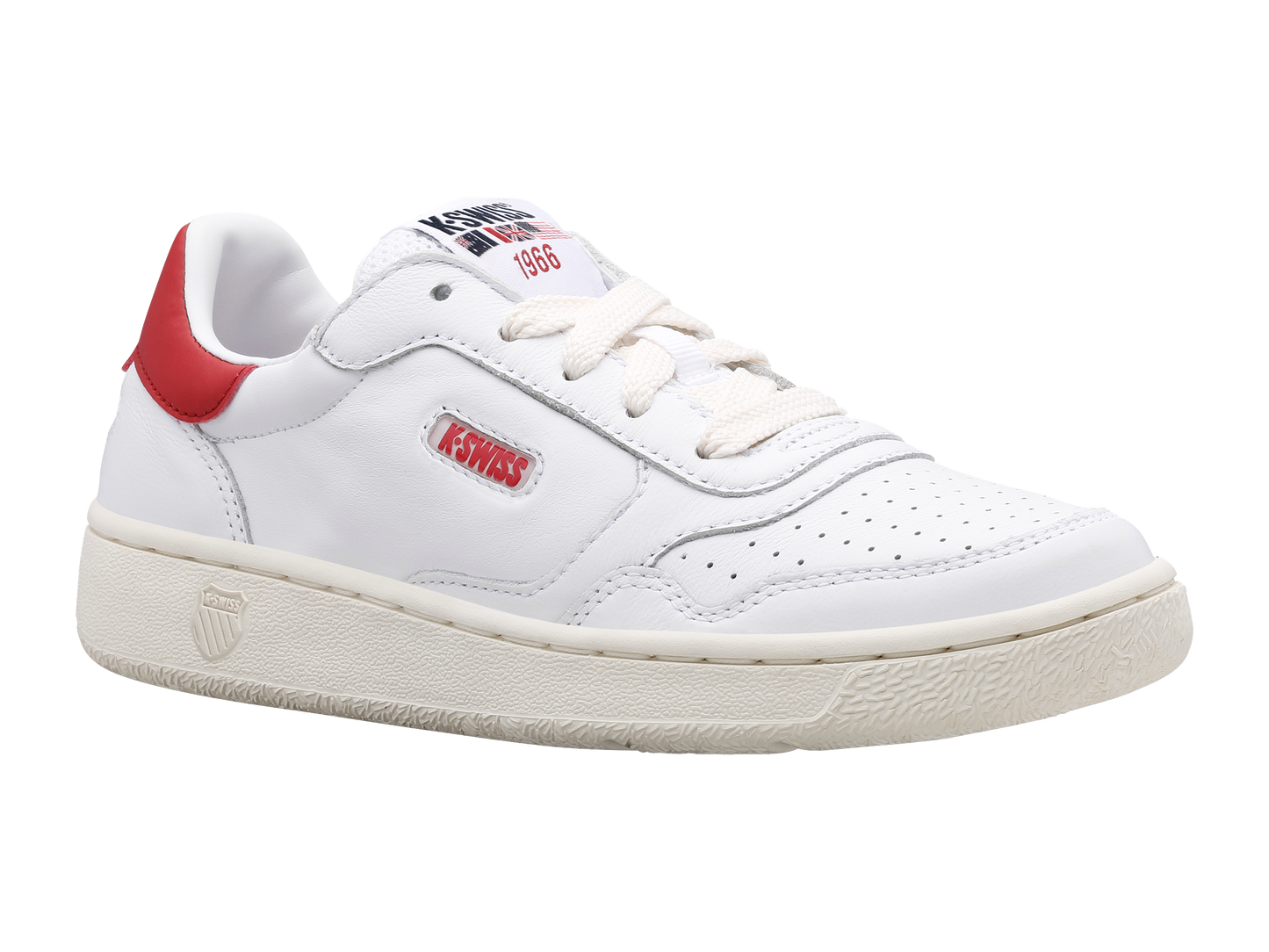 07261-143-M | SLAMMCOURT LTH | WHITE/VARSITY RED