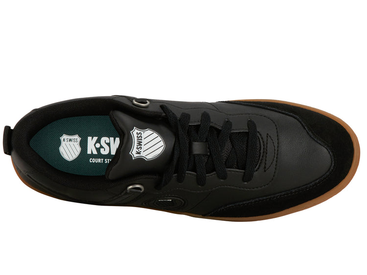 09074-031-M | K-VARSITY LTH | BLACK/WHITE/GUM