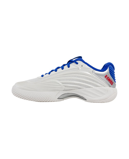 09629-104-M | HYPERCOURT EXPRESS 3 60TH | WIMBLEDON WHITE/DAZZLING BLUE/SILVER/MARS RED - K-Swiss EU - 6