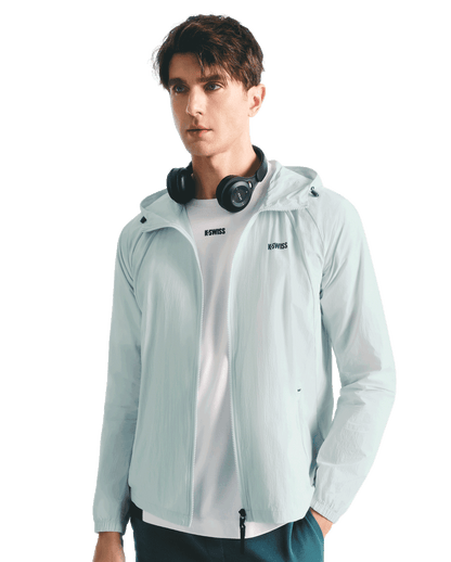 1011556-077 | HOODED JACKET 'TENNIS CLUB' | GREY