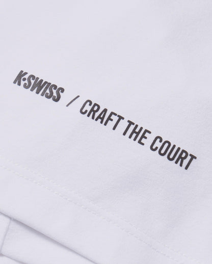 1011568-101 | T-SHIRT 'CRAFT THE COURT' QUICK-DRY UPF50+ | WHITE
