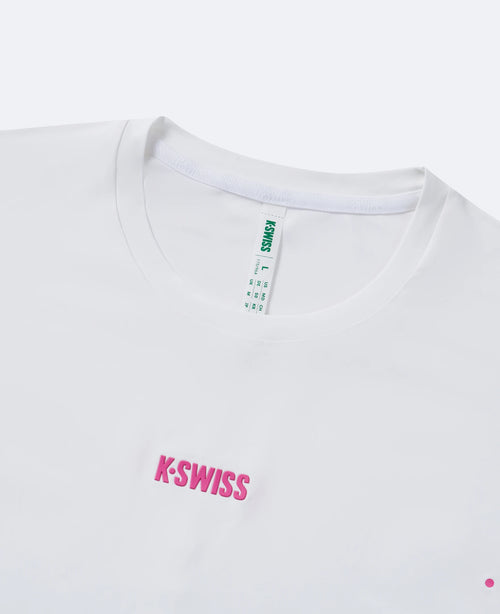 1011618-101 | TOUR SHIRT M.F.P | WHITE/PINK - K-Swiss EU - 5