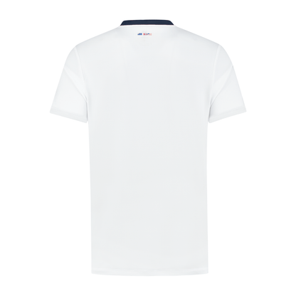 104219-109 | HERITAGE SPORT LOGO TEE | WHITE / NAVY
