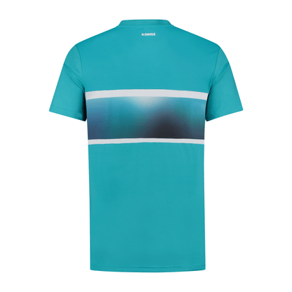 104241-429 | MENS HYPERCOURT EXPRESS CREW TEE 2 | ALGIERS BLUE / WHITE