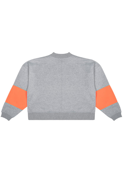 104359-034 | WILLY MOCK NECK KANGAROO | HEATHER GREY