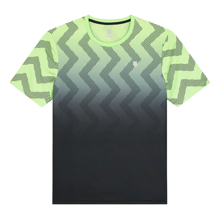 104911-333 | HYPERCOURT PRINT CREW | SOFT NEON GREEN / BLUE GRAPHITE