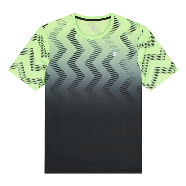 104911-333 | HYPERCOURT PRINT CREW | SOFT NEON GREEN / BLUE GRAPHITE