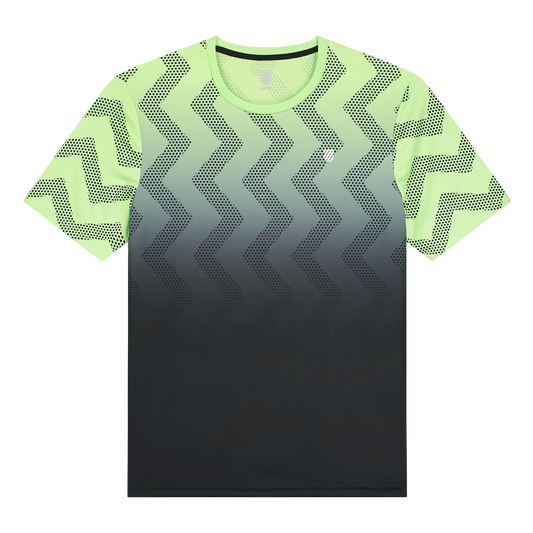104911-333 | HYPERCOURT PRINT CREW | SOFT NEON GREEN / BLUE GRAPHITE