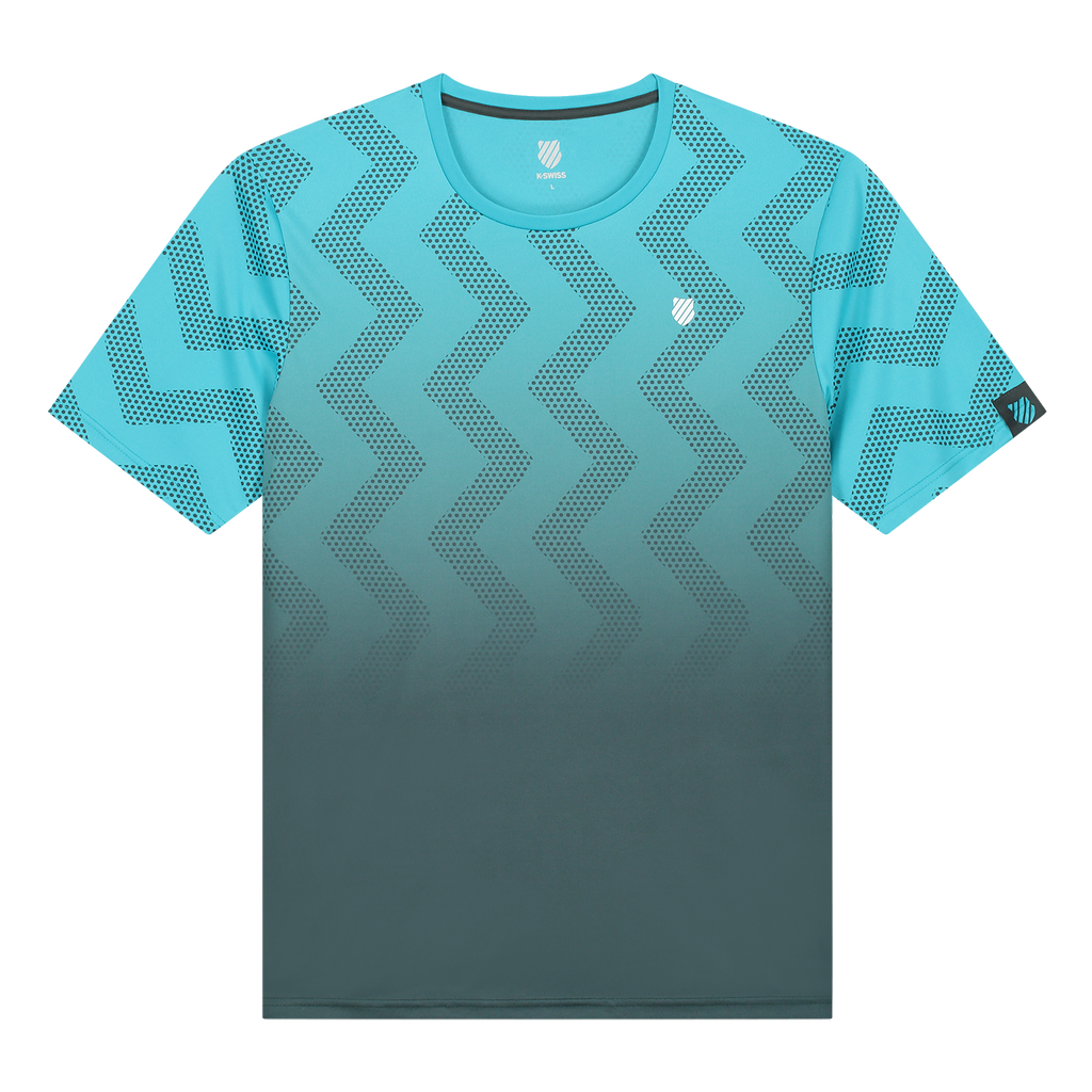 104911-456 | HYPERCOURT PRINT CREW | SCUBA BLUE / DARK SHADOW