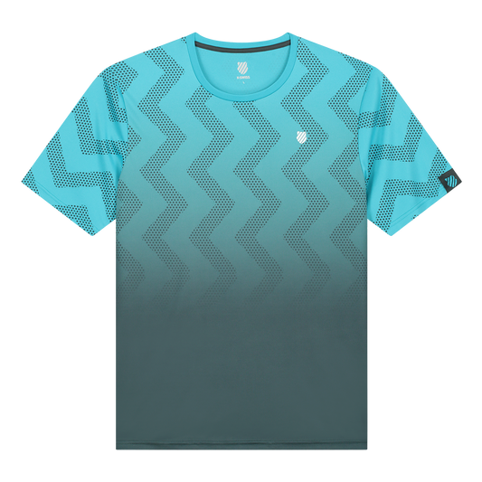 104911-456 | HYPERCOURT PRINT CREW | SCUBA BLUE / DARK SHADOW