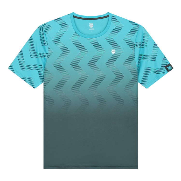 104911-456 | HYPERCOURT PRINT CREW | SCUBA BLUE / DARK SHADOW