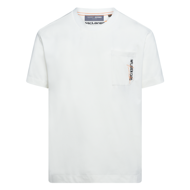 109355-156 | MCLAREN CARS POCKET TEE | WHITE