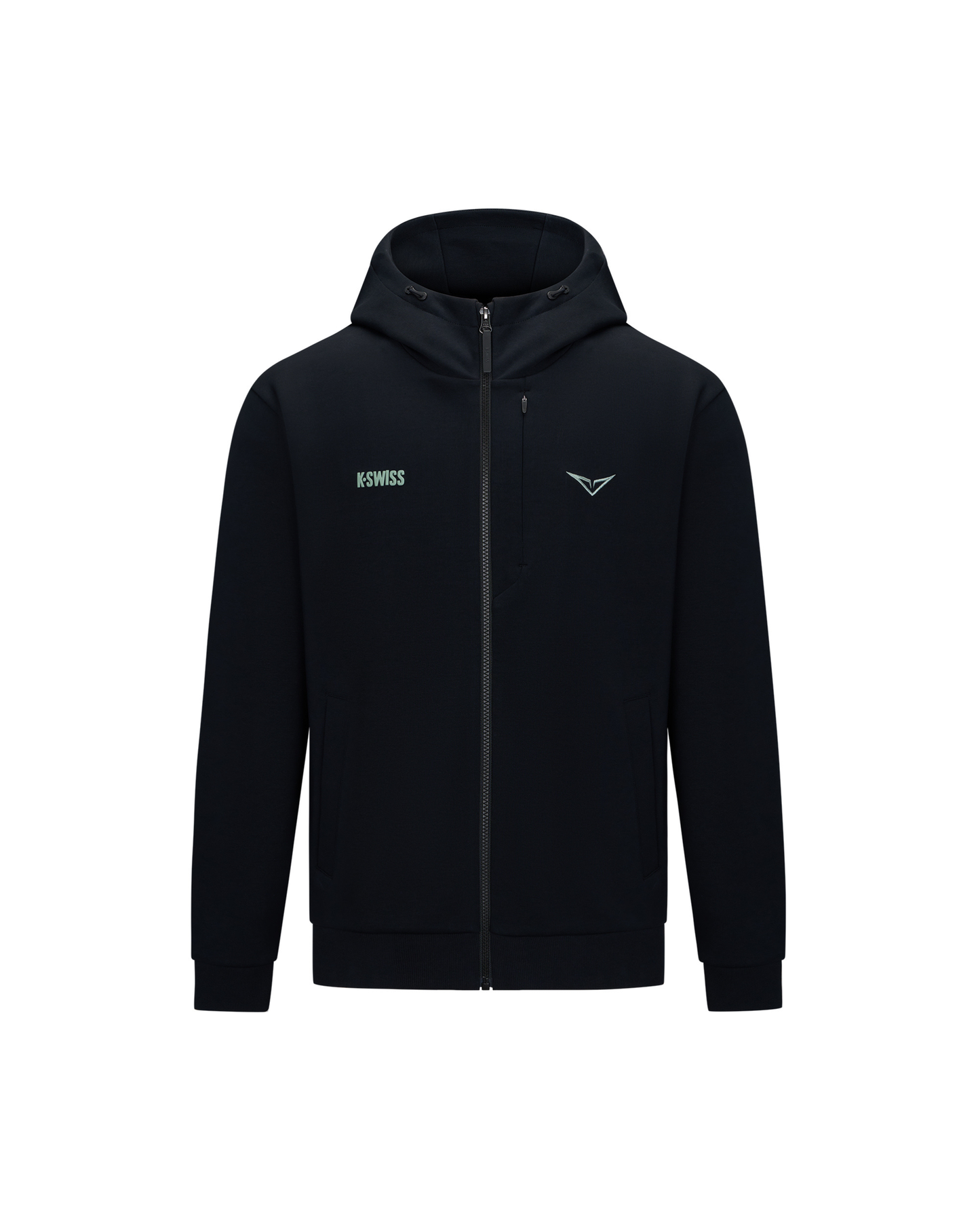 1713349-008 | K- SWISS X ANDREY RUBLEV UNISEX KUBE HOODED JACKET | BLACK
