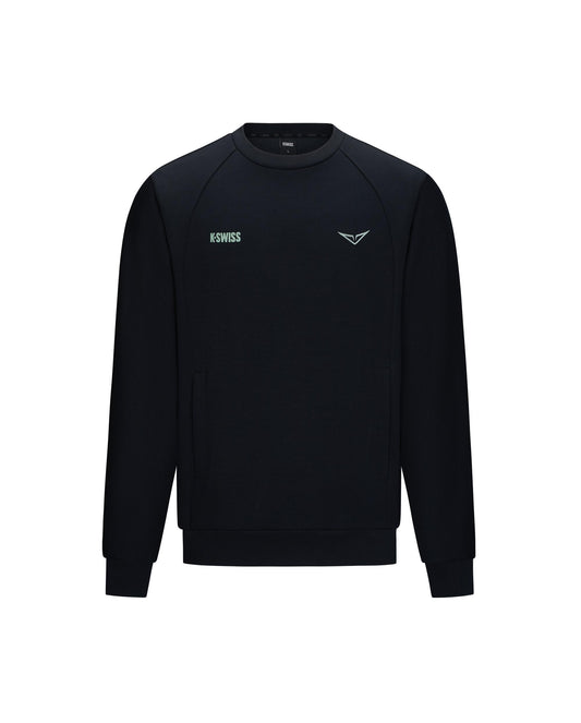 1713350-008 | K- SWISS X ANDREY RUBLEV UNISEX LOGO SWEATSHIRT | BLACK