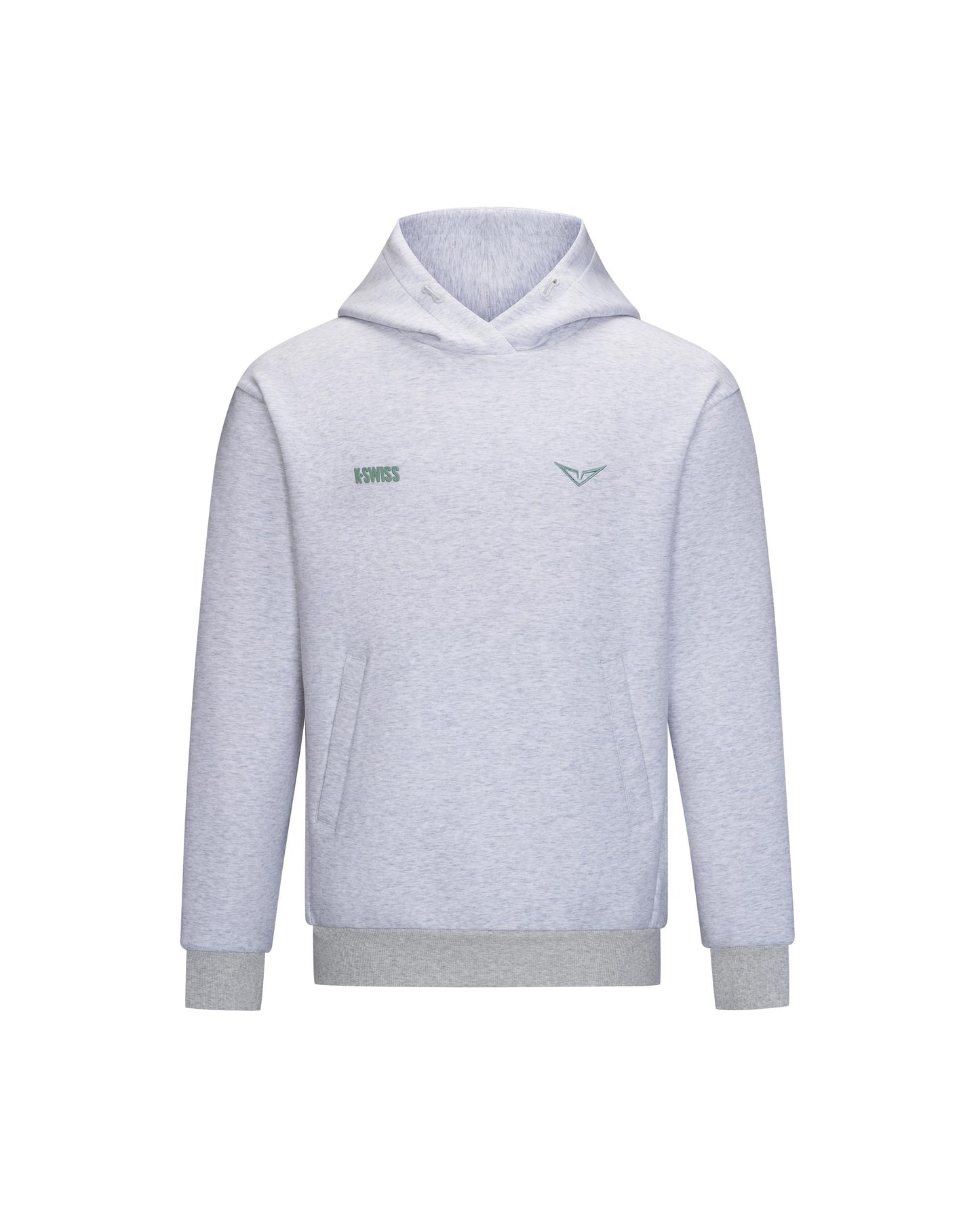 1713351-099 | K- SWISS X ANDREY RUBLEV UNISEX LOGO HOODIE | GREY