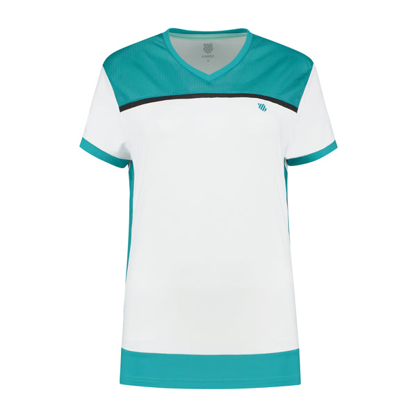 194237-171 | HYPERCOURT ADVANTAGE TEE 2 | WHITE / ARUBA BLUE