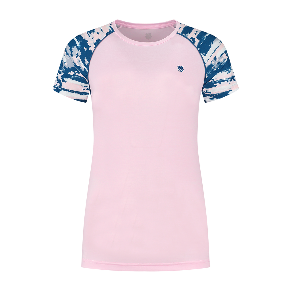 195813-671 | HYPERCOURT ROUND NECK TOP MELANGE