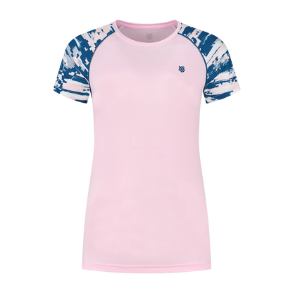 195813-671 | HYPERCOURT ROUND NECK TOP MELANGE