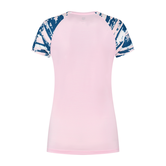 195813-671 | HYPERCOURT ROUND NECK TOP MELANGE