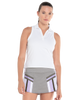 197231-100 | SLEEVELESS RIB POLO | WHITE