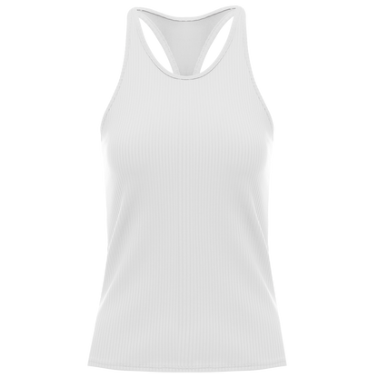 197232-100 | RIB TANK W/BRA | WHITE