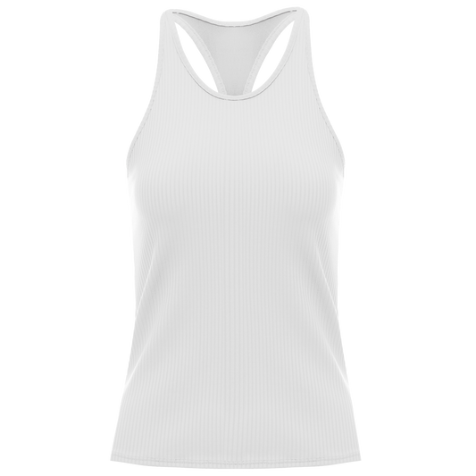 197232-100 | RIB TANK W/BRA | WHITE