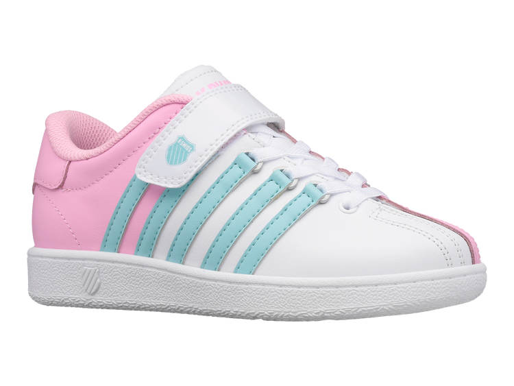 53446-121-M | CLASSIC VN VLC | WHITE/BUBBLEGUM/TANGR TURQUOISE