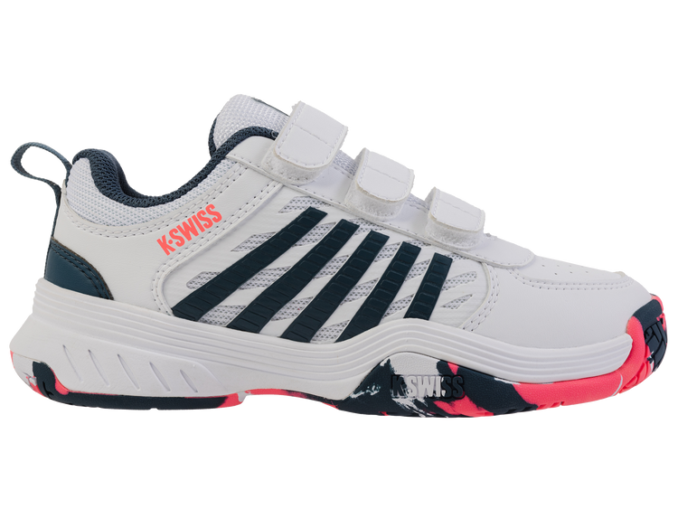 54495-129-M | COURT EXPRESS 2 STRAP | WHITE/STARGAZER/NEON BLAZE