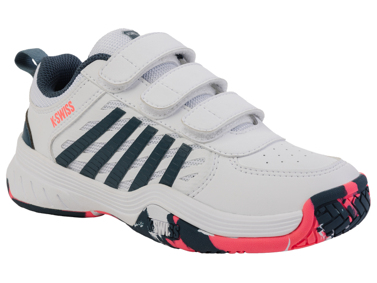 54495-129-M | COURT EXPRESS 2 STRAP | WHITE/STARGAZER/NEON BLAZE