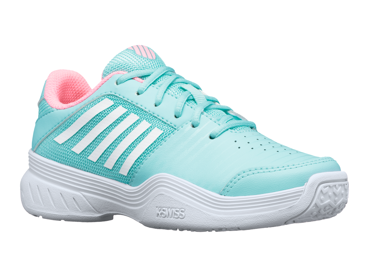 56609-437-M | COURT EXPRESS OMNI | ARUBA BLUE/SOFT NEON PINK/WHITE
