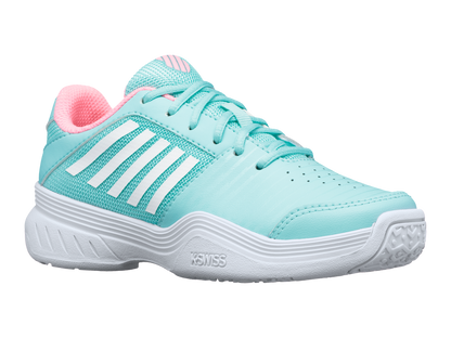 56609-437-M | COURT EXPRESS OMNI | ARUBA BLUE/SOFT NEON PINK/WHITE