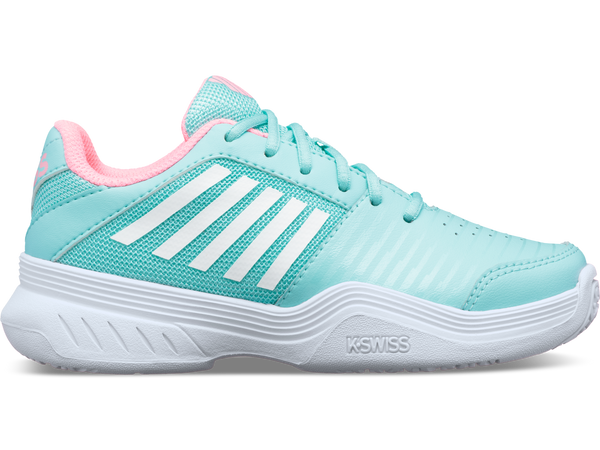 56609-437-M | COURT EXPRESS OMNI | ARUBA BLUE/SOFT NEON PINK/WHITE
