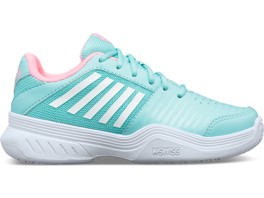 56609-437-M | COURT EXPRESS OMNI | ARUBA BLUE/SOFT NEON PINK/WHITE