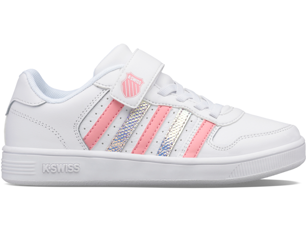 57006-142-M | COURT PALISADES STRAP | WHITE/FLAMINGO/DISCO