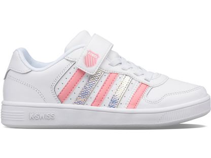57006-142-M | COURT PALISADES STRAP | WHITE/FLAMINGO/DISCO