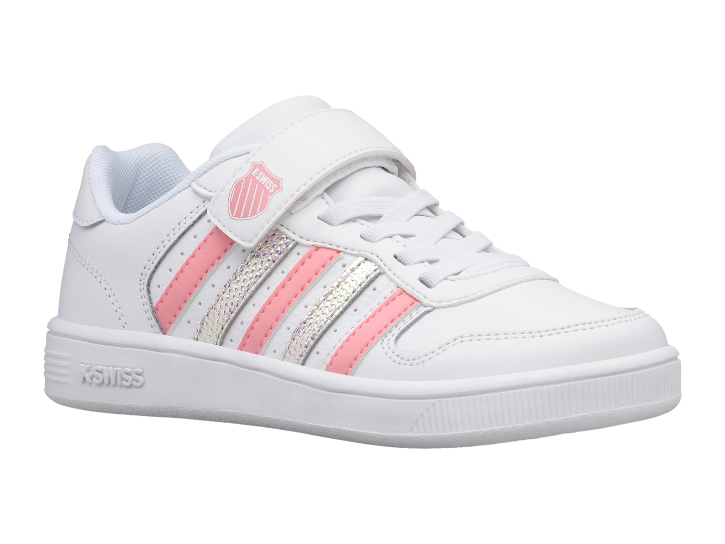 57006-142-M | COURT PALISADES STRAP | WHITE/FLAMINGO/DISCO