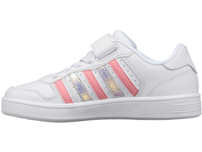 57006-142-M | COURT PALISADES STRAP | WHITE/FLAMINGO/DISCO