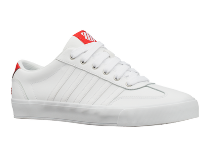 75487-160-M | ADDISON VULC LTR | WHITE/HIGH RISK RED