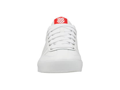 75487-160-M | ADDISON VULC LTR | WHITE/HIGH RISK RED