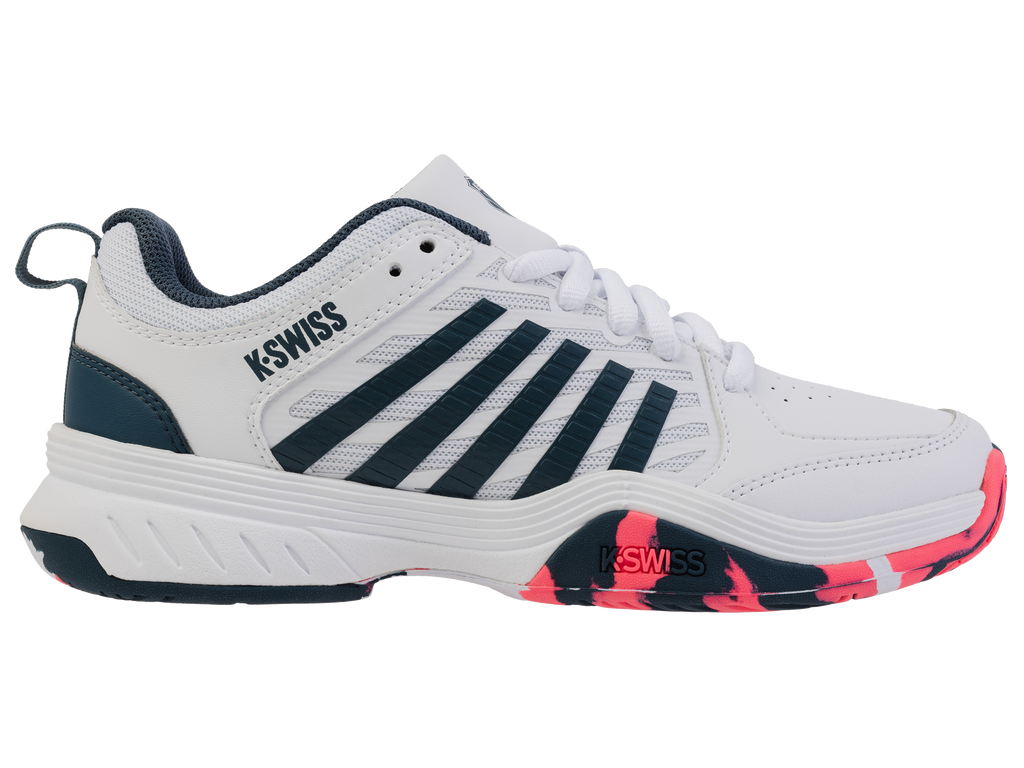 84428-129-M | COURT EXPRESS 2 | WHITE/STARGAZER/NEON BLAZE