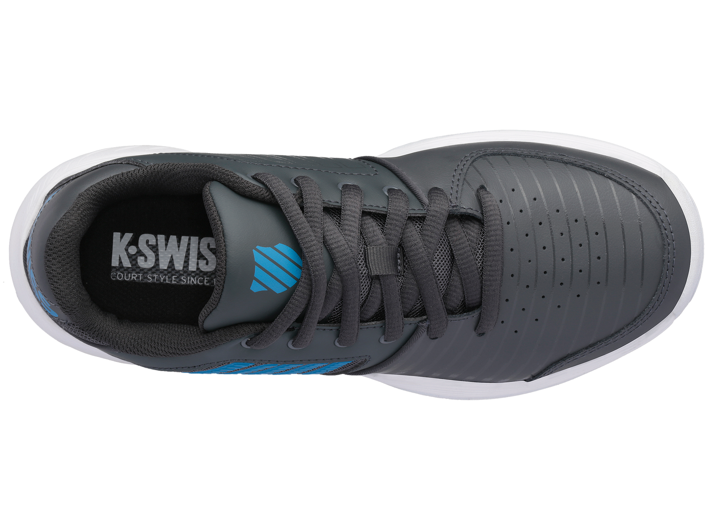 86609-029-M | COURT EXPRESS OMNI | DARK SHADOW/WHITE/SWEDISH BLUE