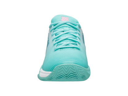 86614-439-M | HYPERCOURT EXPRESS 2 CLAY | ARUBA BLUE/WHITE/SOFT NEON PINK