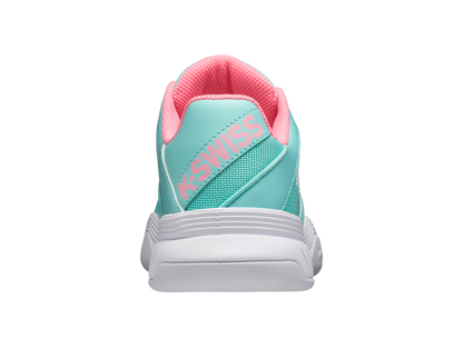 86934-437-M | COURT EXPRESS CARPET | ARUBA BLUE/SOFT NEON PINK/WHITE