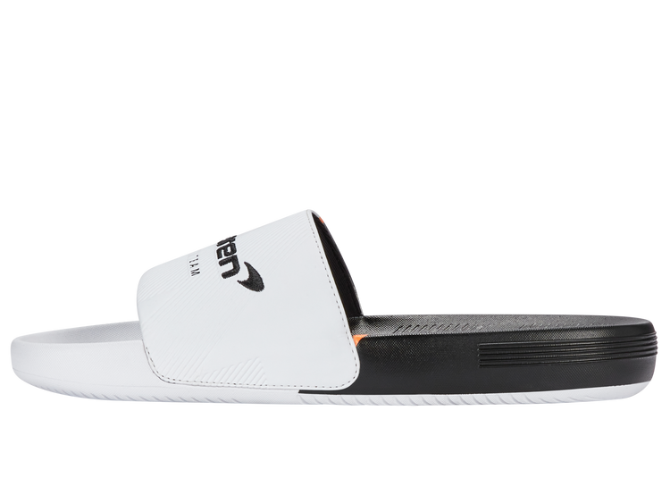 94422-196-M | SLIDE SANDAL X MCLAREN F1 TEAM | WHITE/BLACK/PAPAYA