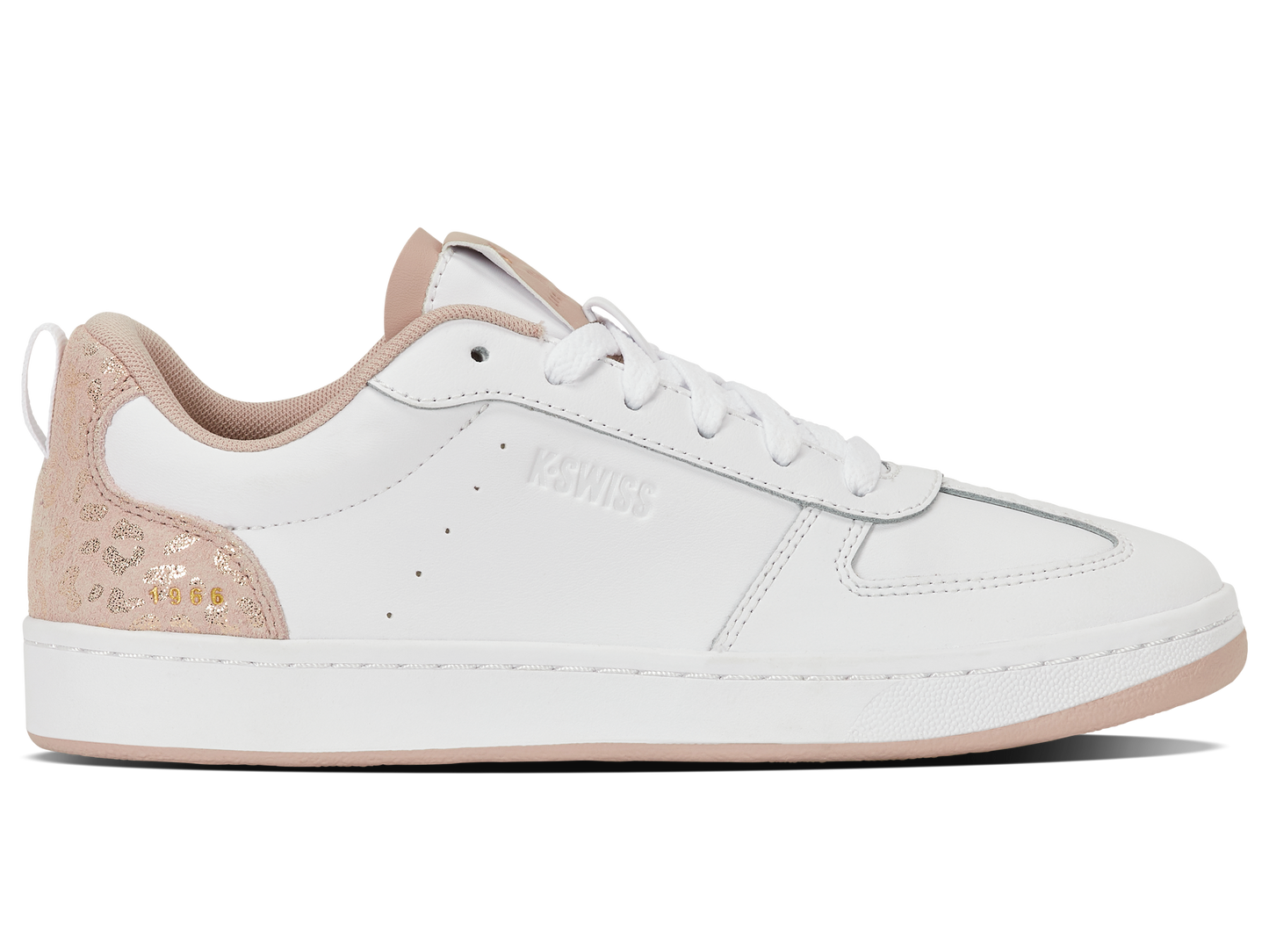 94734-103-M | COURT VARSITY | WHITE/LEOPARD/GOLD
