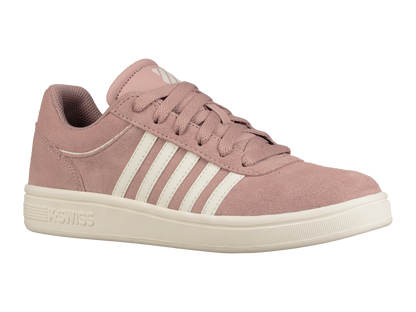95676-624-M | WOMENS COURT CHESWICK SDE | PALE MAUVE/SNOW WHITE