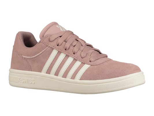 95676-624-M | WOMENS COURT CHESWICK SDE | PALE MAUVE/SNOW WHITE