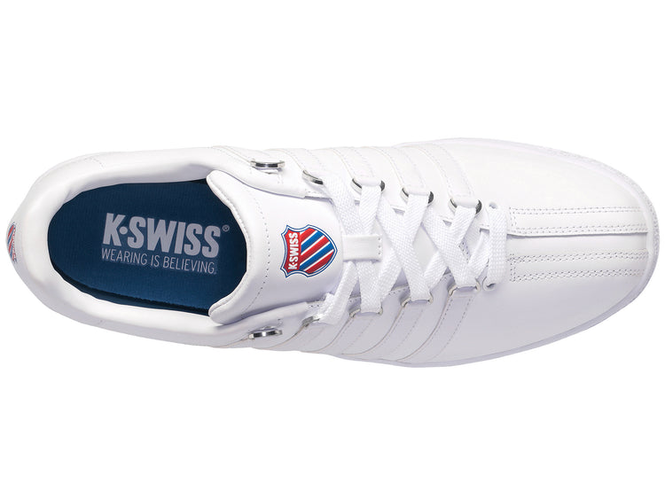 95826-130-M | WOMENS CLASSIC VN HERITAGE | WHITE/CLASSIC BLUE/RIBBON RED